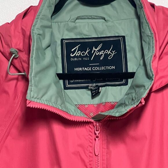 Jack Murphy Dublin Heritage Collection Women’s Watetproof Pink Rain jacket Sz 14 - Picture 6 of 6